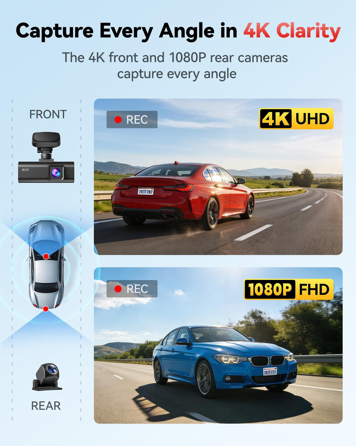Redtiger F7N-N 5-8GHz WiFi transfers clips quickly to your phone.