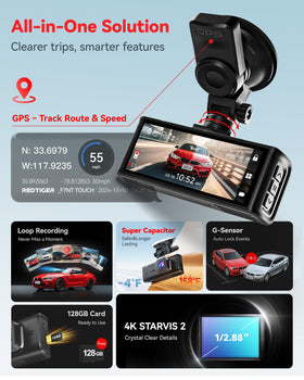 REDTIGER F7N TOUCH 5GHz WiFi connects via app for fast transfers