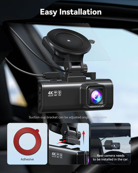 Redtiger F7NP loop recording with free card ensures continuous recording out of the box.