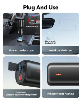 REDTIGER F9 Lite on dashboard in real driving scene for practical use