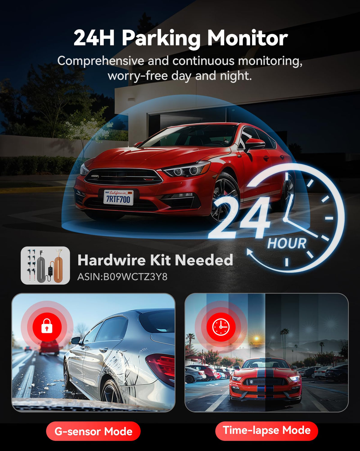 REDTIGER 3.18 inch IPS display for quick playback and setup