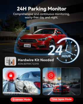 REDTIGER 3.18 inch IPS display for quick playback and setup
