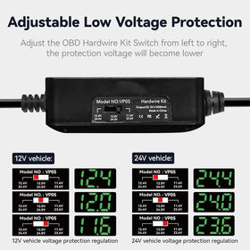 REDTIGER OBD plug inserted under dash offering convenient power access