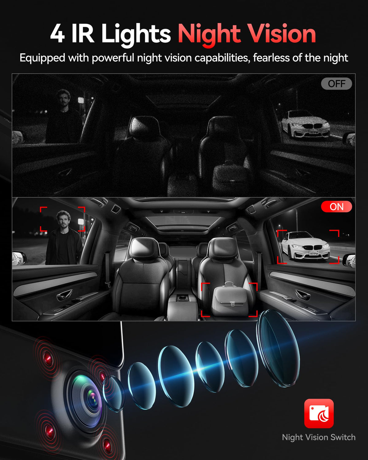 REDTIGER touchscreen in use for simple settings and quick playback