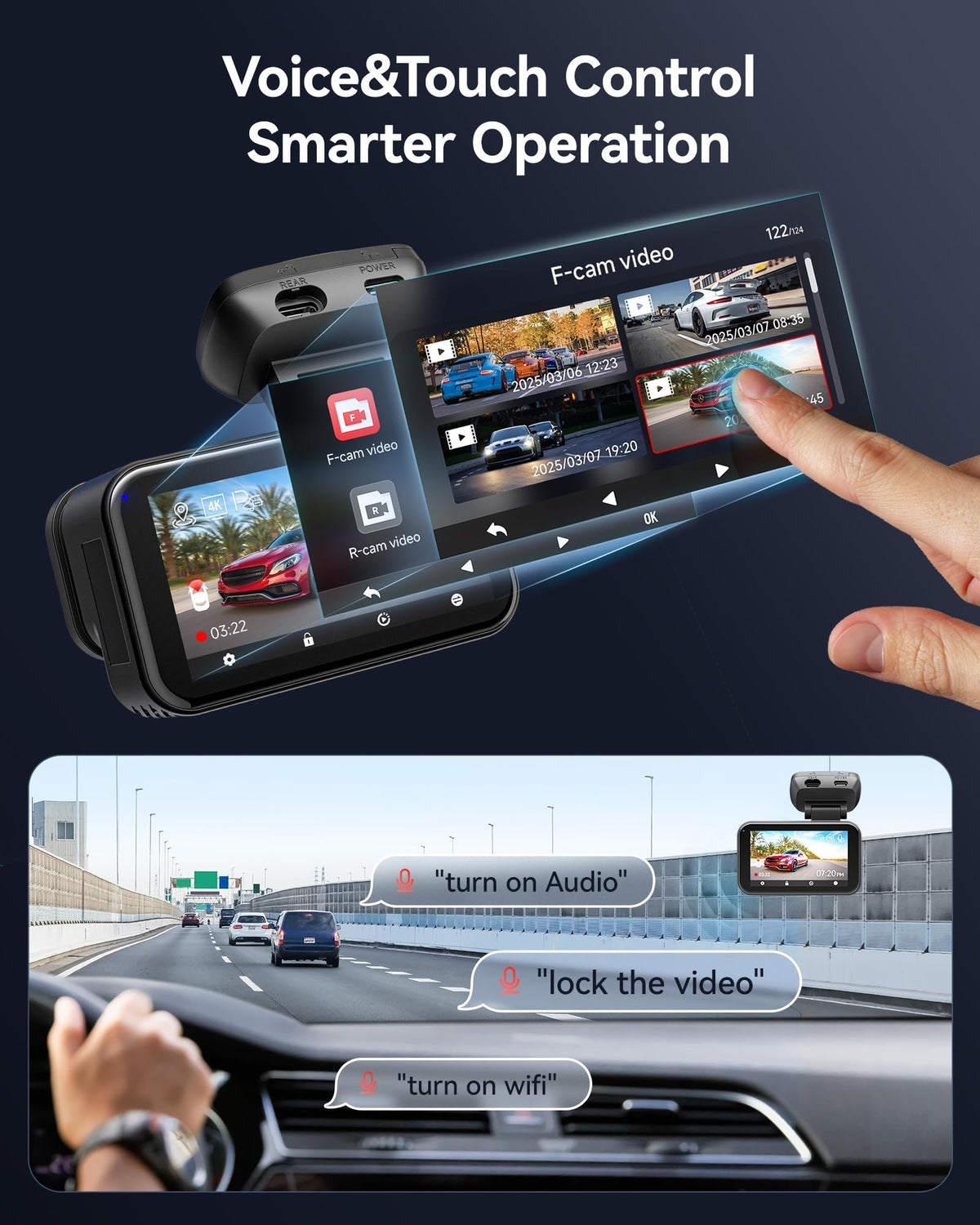 Rotatable lens and removable bracket simplify installation and vehicle swapping.