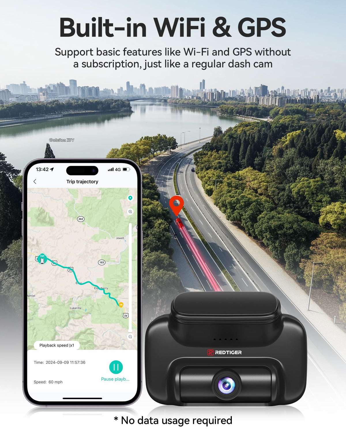 Redtiger VS10 32GB card included for immediate recording storage
