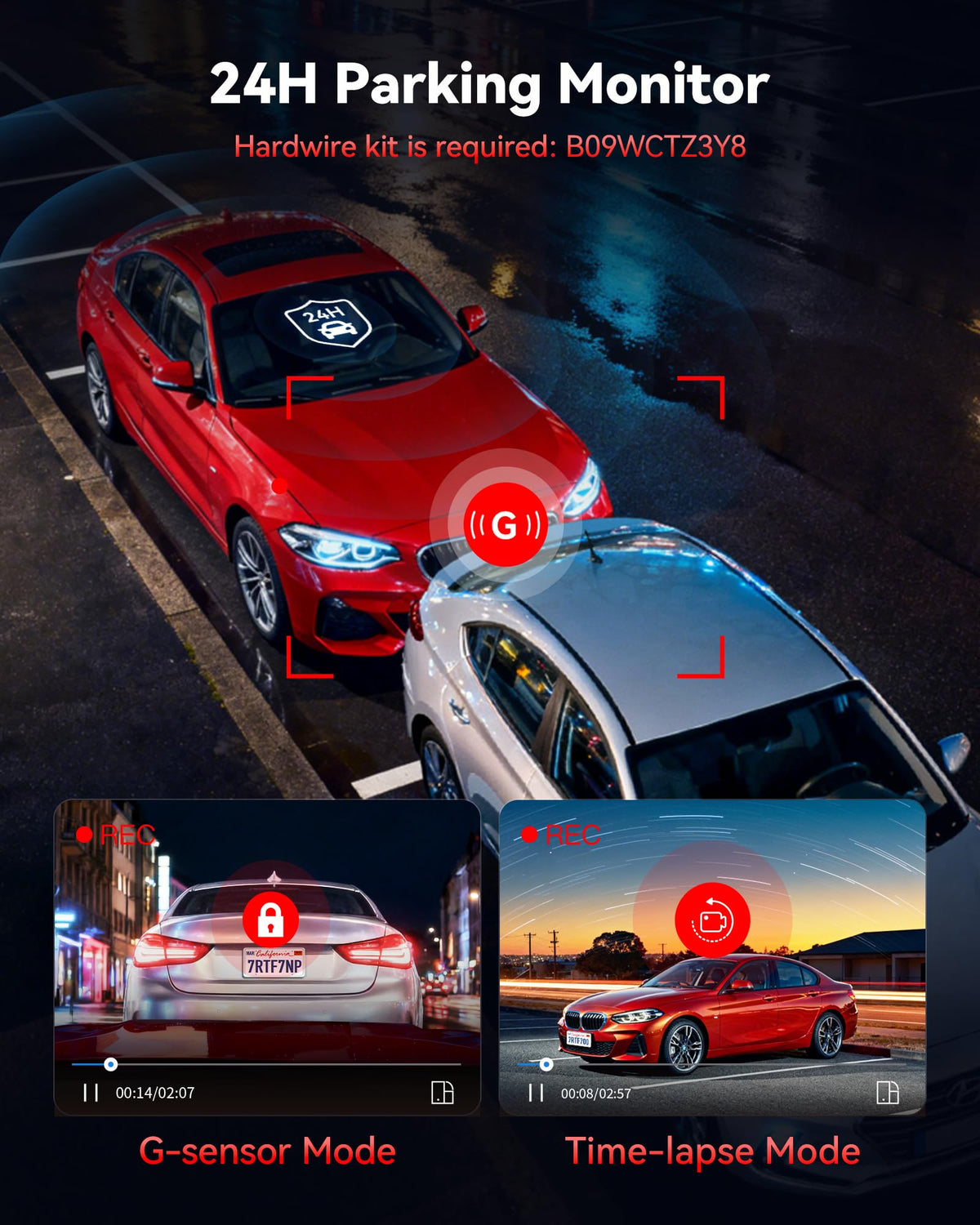 REDTIGER WDR/HDR improves visibility in bright and dark conditions.
