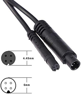REDTIGER long cable in use for flexible rear-view installation