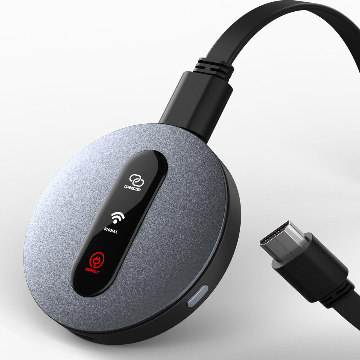 Redwalk dongle front view showing compact form and easy plug-in benefit
