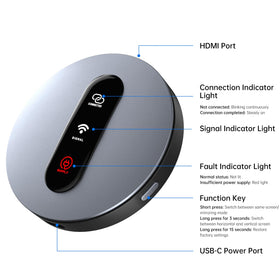 Redwalk dongle HDMI connector close-up highlighting secure fit and durability
