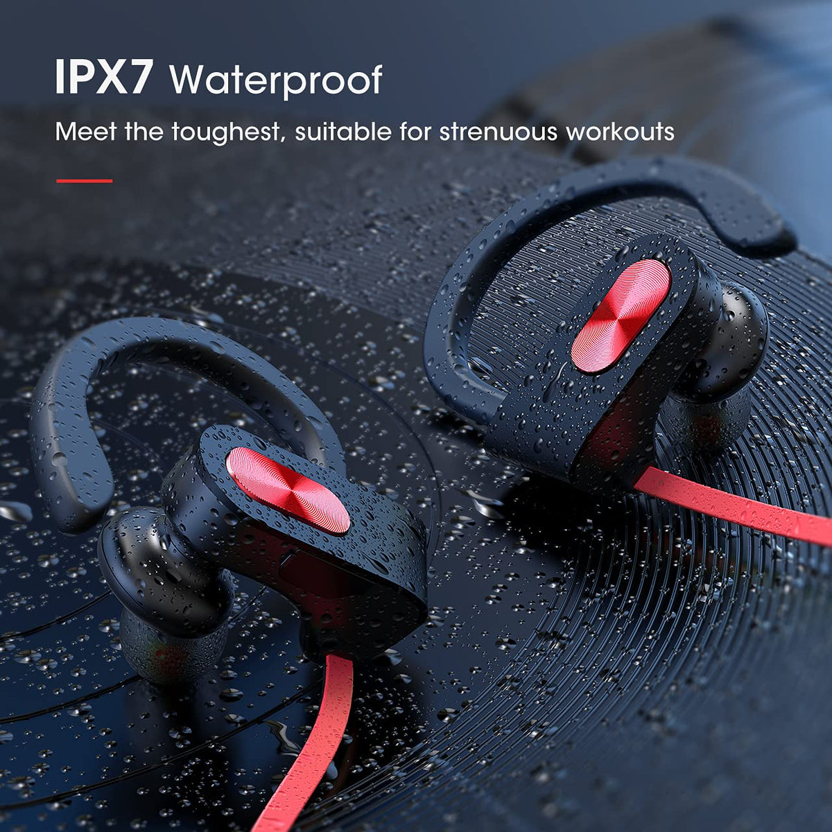 Redzoo Flame ear-hook fit emphasizes secure, sport-ready comfort during workouts.