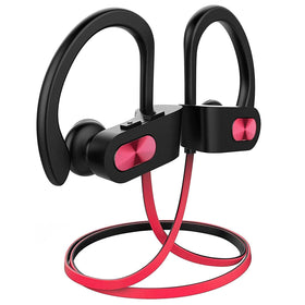Redzoo Flame running headphones front view for immersive workouts and secure fit.