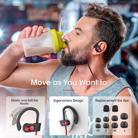 Redzoo Flame microphone close-up for clear calls during workouts.