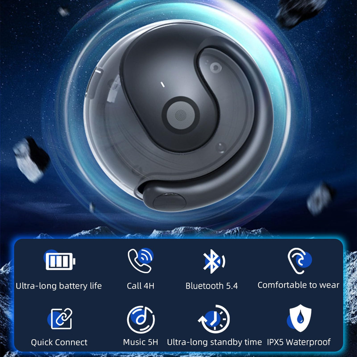 Reegus Bluetooth ear buds delivering 360° sound for immersive training.