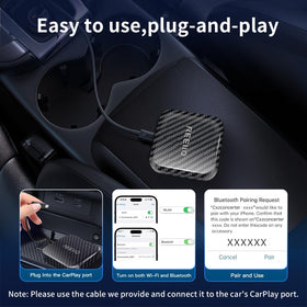 REEIIO cable connection to car multimedia port ensuring correct installation