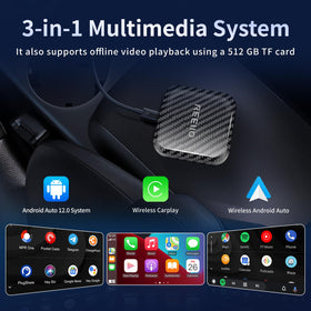REEIIO installed in car dashboard demonstrating clean cable-free look