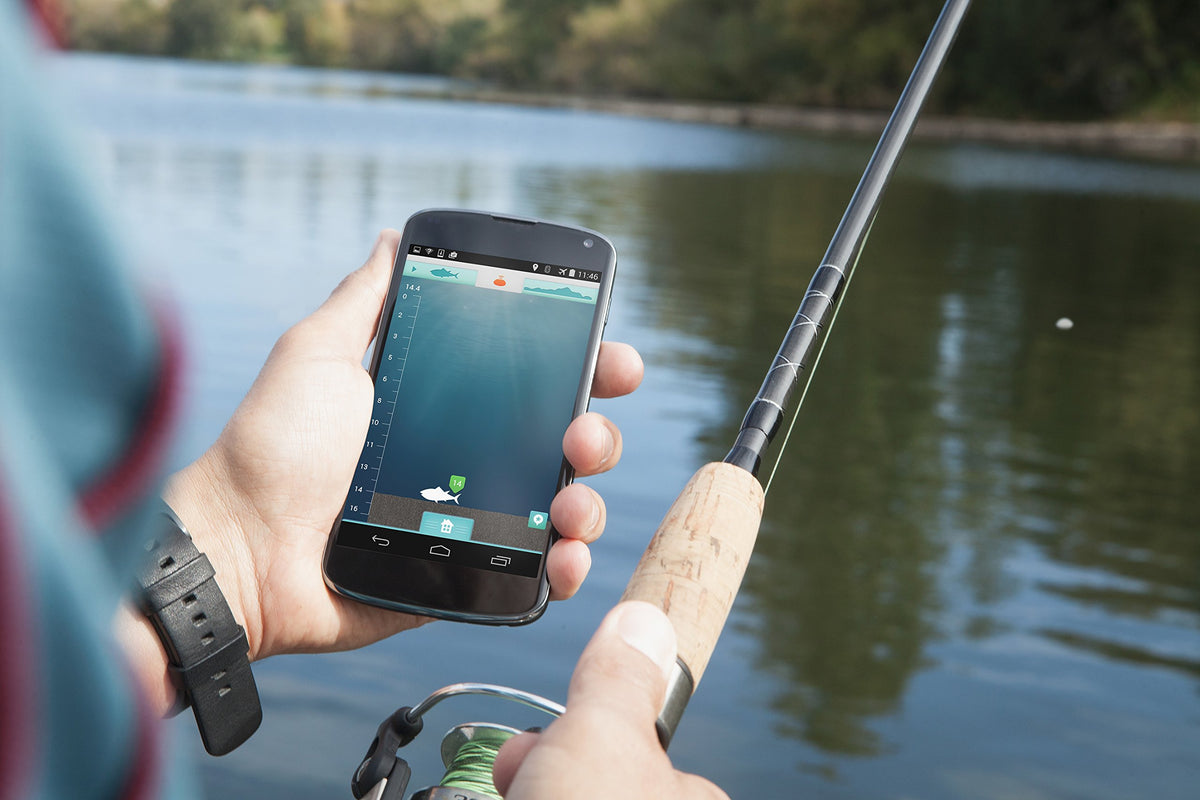 ReelSonar iBobber pocket-sized design fits in your tackle box.
