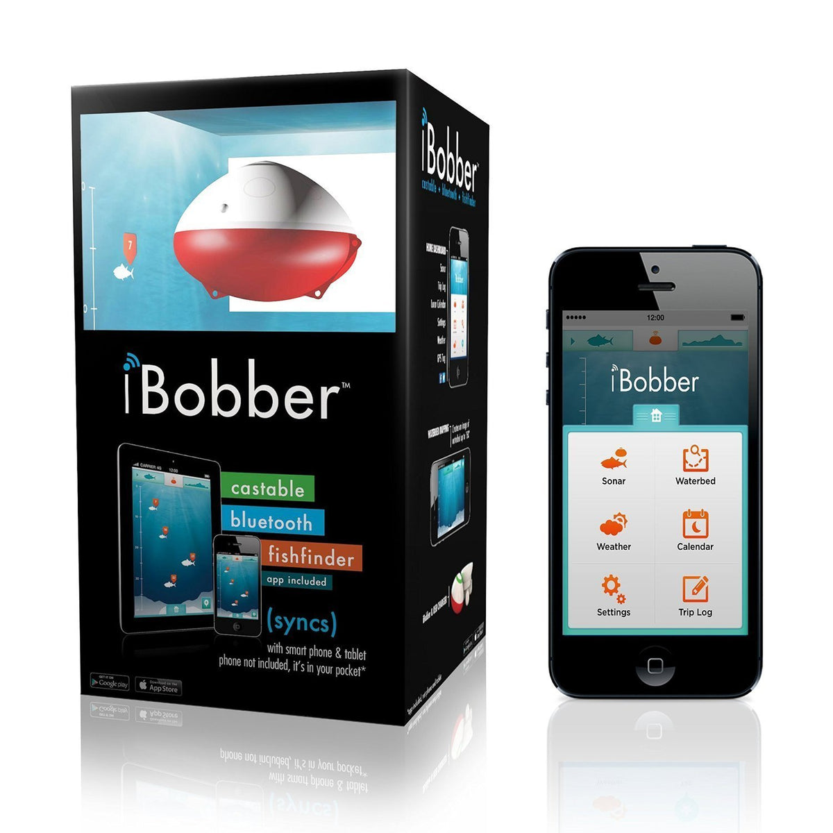ReelSonar iBobber portable fish finder for on-the-go anglers.