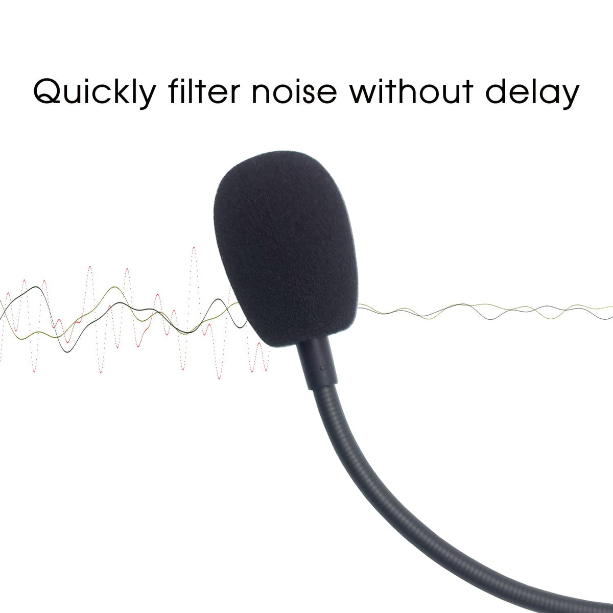 REEYEAR mic bendable arm enables flexible positioning for quick setup.