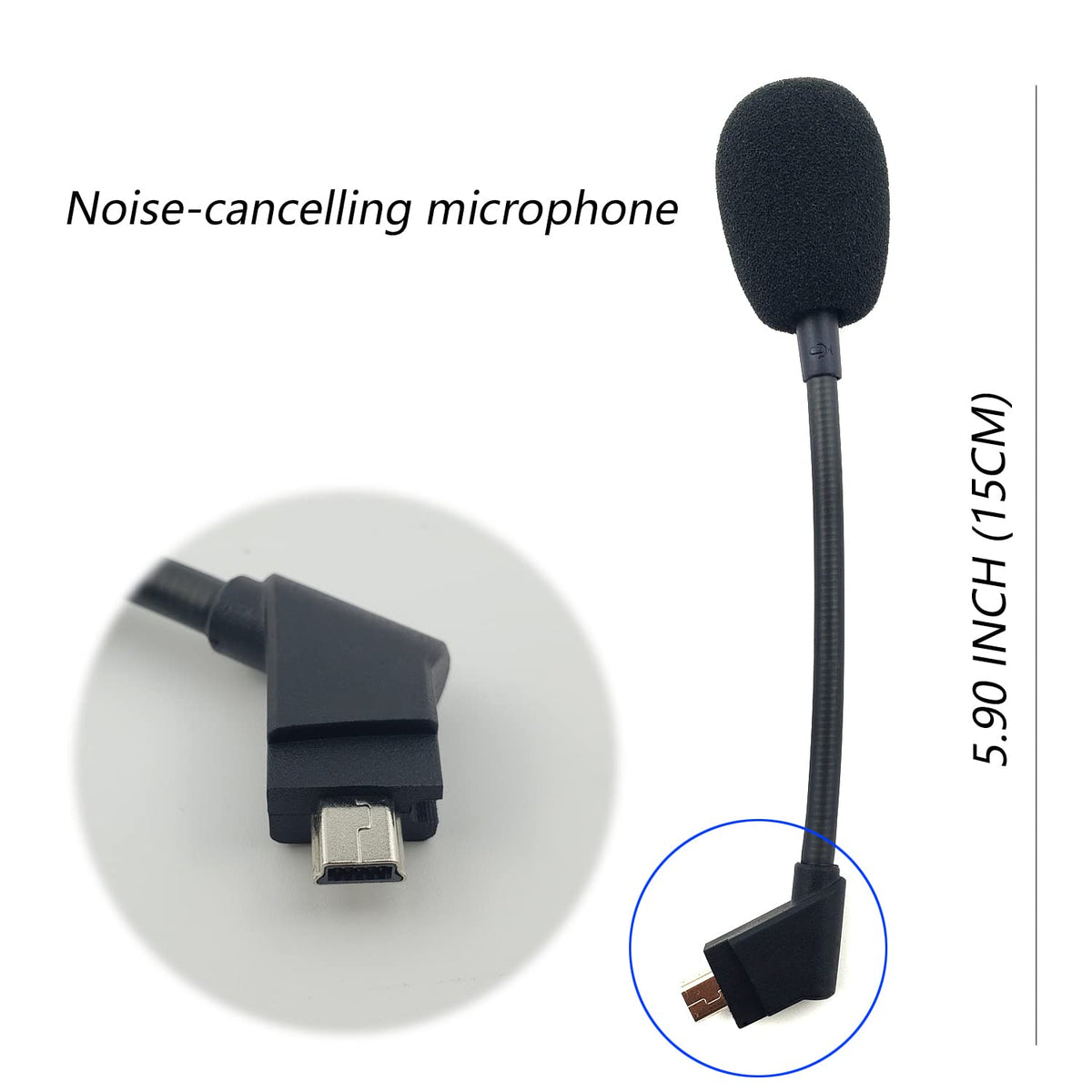 REEYEAR mic for Corsair Virtuoso side view with improved noise cancellation.
