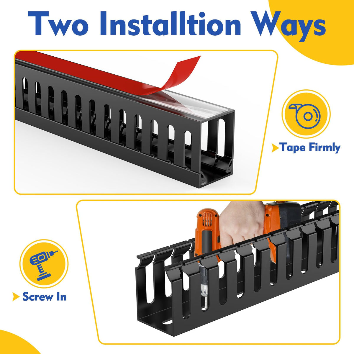 REFLYING adhesive tape and screws included for secure installation.