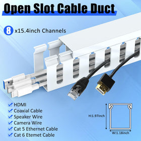 REFLYING close-up of cable entry openings showing easy routing options