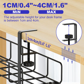 REFLYING powder-coated steel tray offers durable cable storage