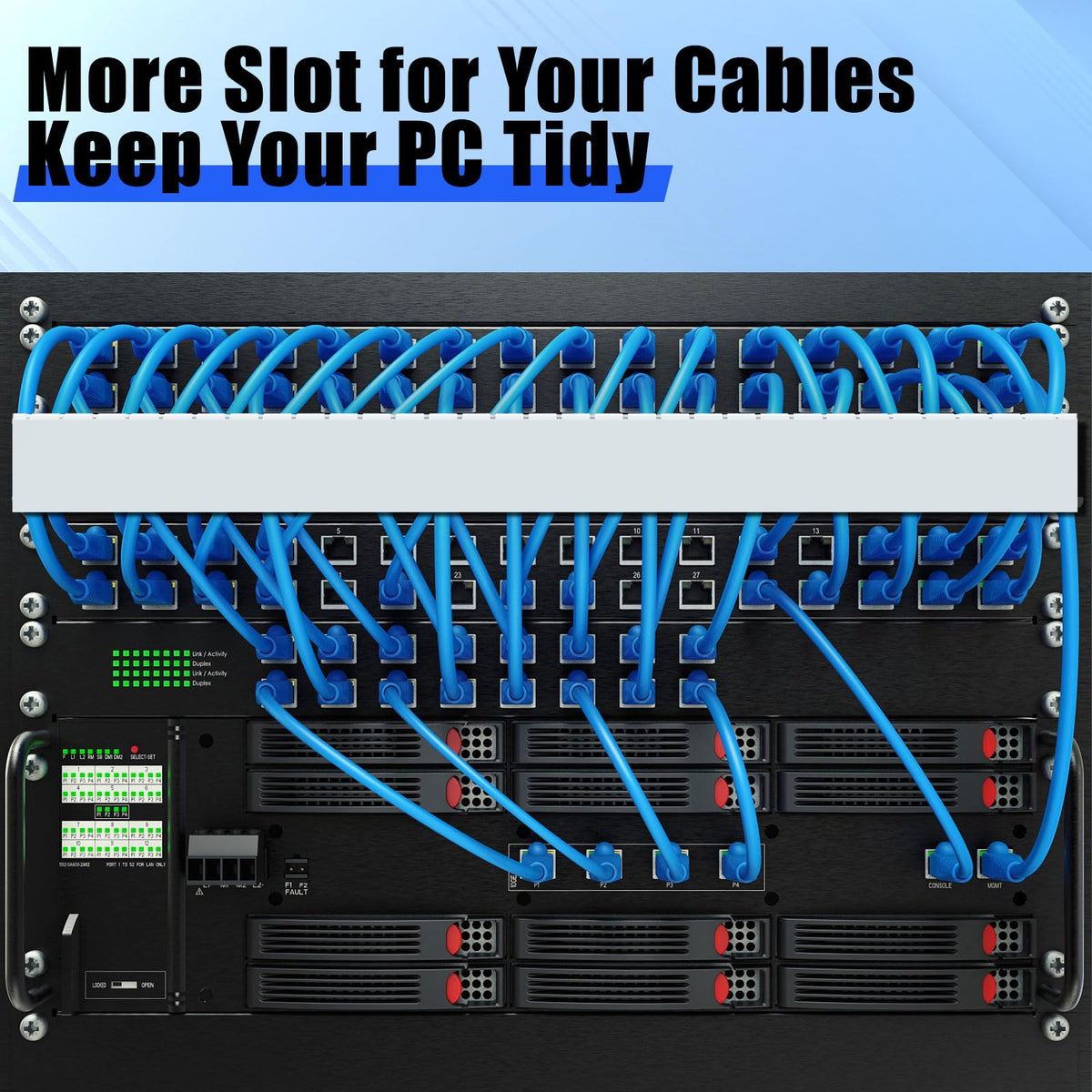 REFLYING under-desk cable management setup keeping cords out of reach
