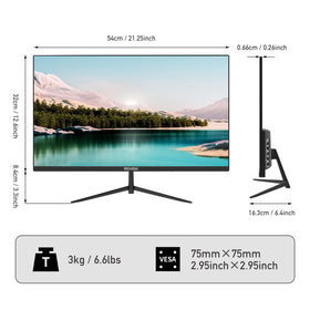 ReHisk monitor with HDMI and VGA ports for versatile connectivity