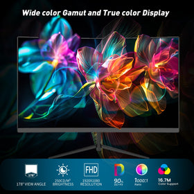 ReHisk 24-inch curved monitor 100Hz refresh supports smooth gameplay.