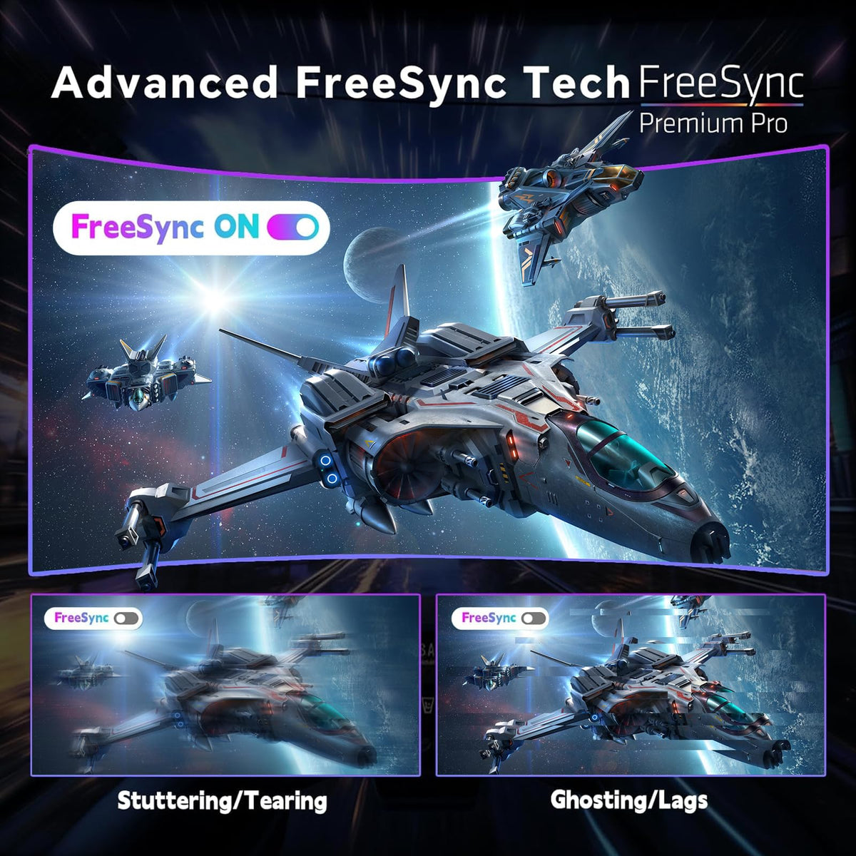 ReHisk IPS panel delivers bright whites and deep blacks for vibrant visuals