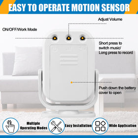 Relaxweex 26ft motion detection range attracts attention without noise.