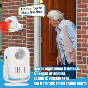 Relaxweex welcome doorbell with 12 voice prompts for multilingual greetings.