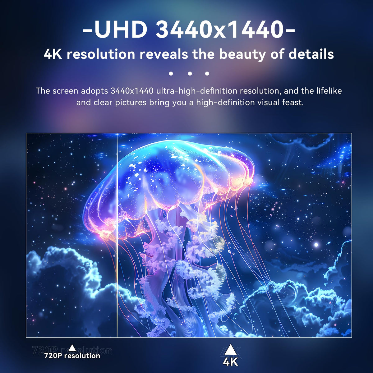 Reletech 120% sRGB with strong contrast for vibrant visuals and depth