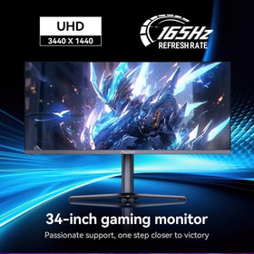 Reletech G34WQ WQHD clarity display with crisp detail for work and play