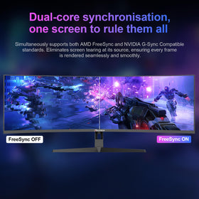 Reletech Raptor 1500R curvature enhances immersion during gameplay sessions.