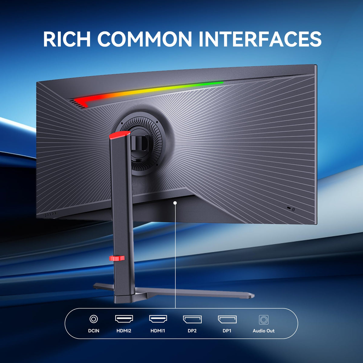 Reletech VESA mount-ready for flexible desk or wall installation