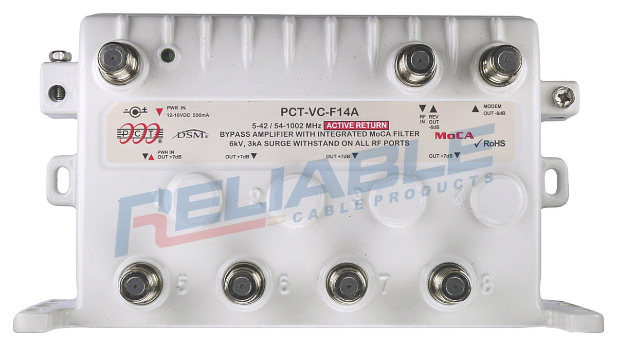 Close-up of Reliable Cable F-ports and connectors, highlights precision contacts for stable signals