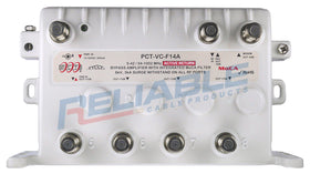 Close-up of Reliable Cable F-ports and connectors, highlights precision contacts for stable signals