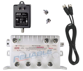 Reliable Cable front panel view showing ports and durable housing, ensures reliable multiroom distribution
