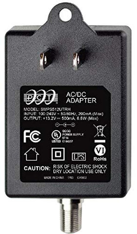 Reliable Cable modem port detail with power connector, shows always-active connection benefit