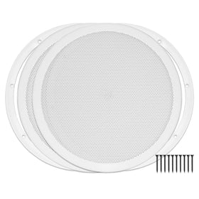 Reliable Hardware RH-4002-10-2-A white speaker covers front view safeguards holes