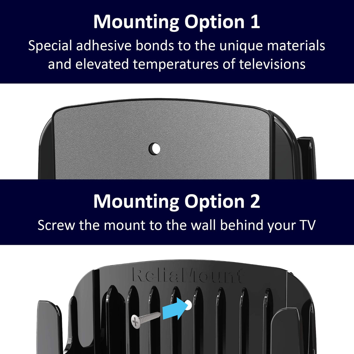 ReliaMount enables seamless setup with no tools required.
