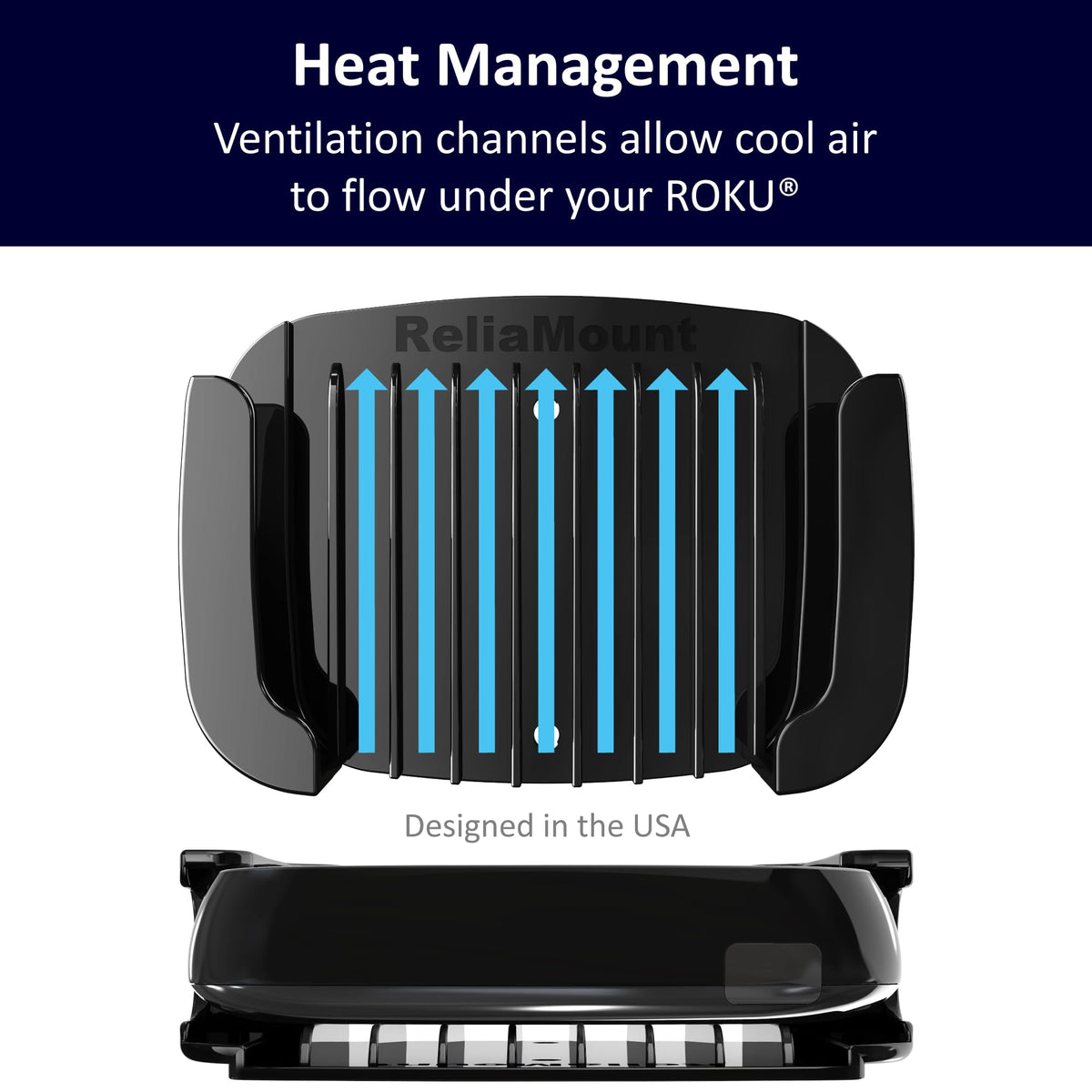 ReliaMount compatible with all Roku Ultra models, including newer generations.