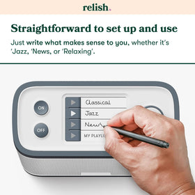 Relish FM and Digital mode switch offers flexible listening options.