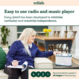 Relish volume dial keeps the device on, preventing silent operation.