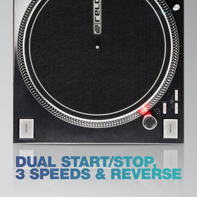 Reloop RP-7000 MK2 aluminum platter with vibration damping for clean sound