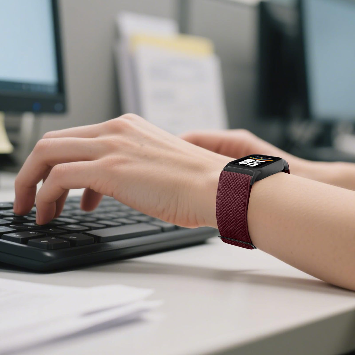 Relting easy-install band snaps securely with a simple click