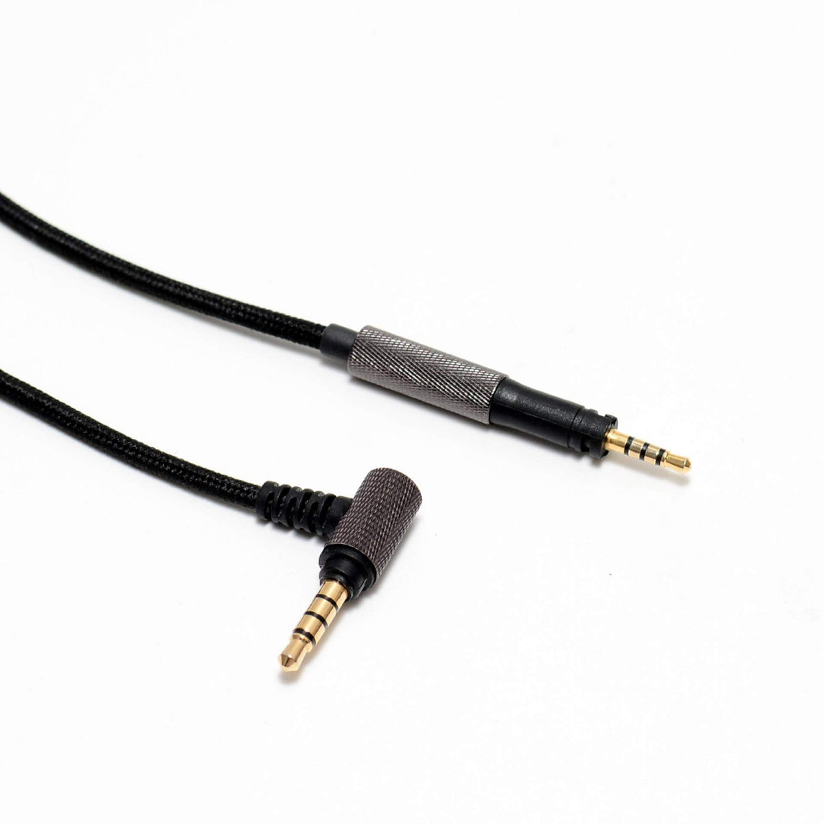 renensin 2.5mm end plugged into Sennheiser headphone jack for precise OEM compatibility