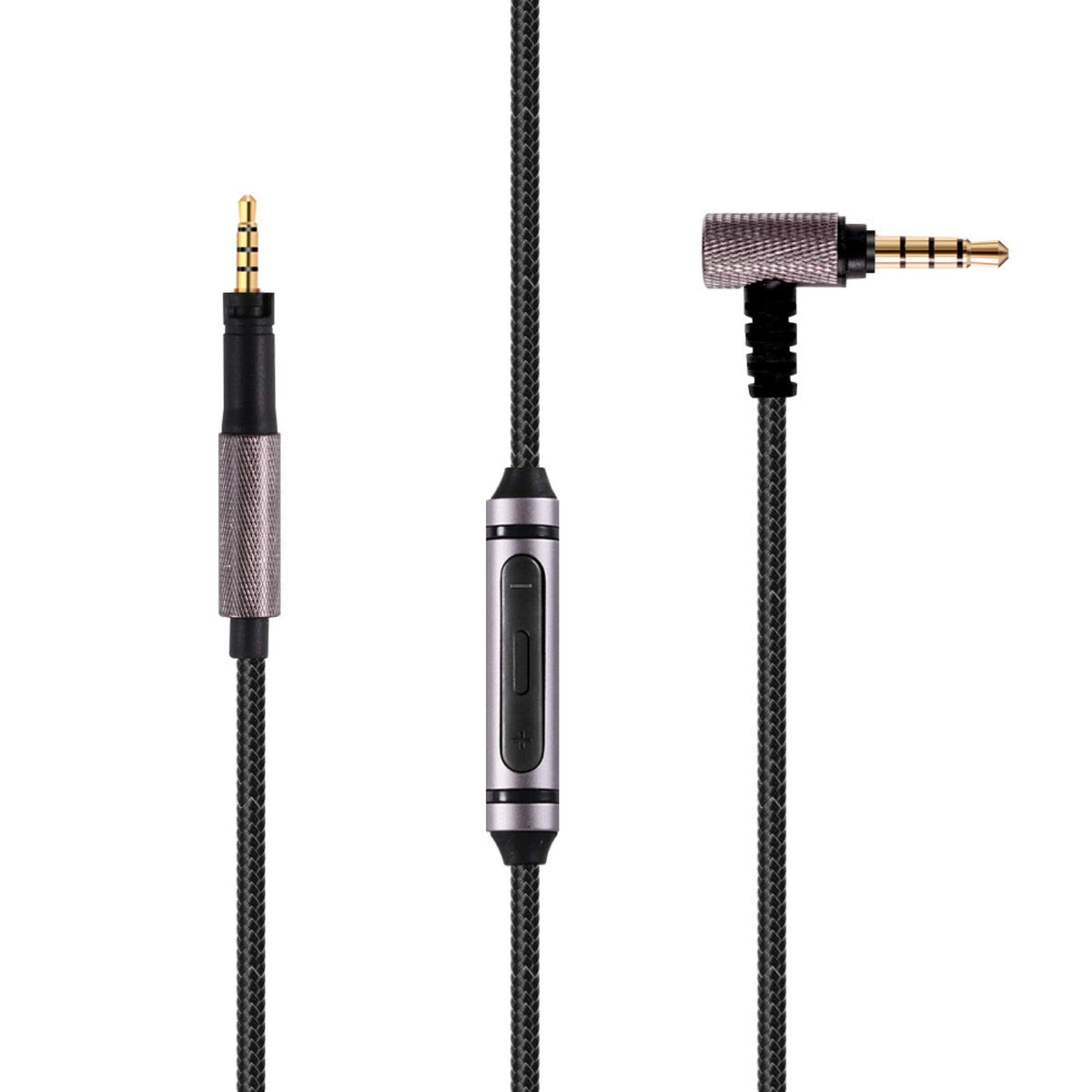 renensin cable used by commuter with headphones for reliable wired listening on the go